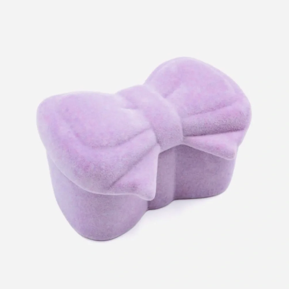 Target Bullseye Playground Valentine’s Day Flocked Purple Coquette Box